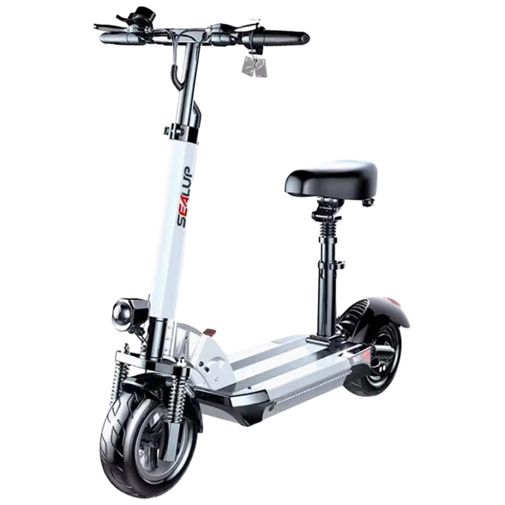 EMotion 접이식 전동킥보드 앉아서 전기킥보드 성인킥보드 퀵보드 대리운전 성인용, 1개, 화이트, 6.48V 21AH 80100km