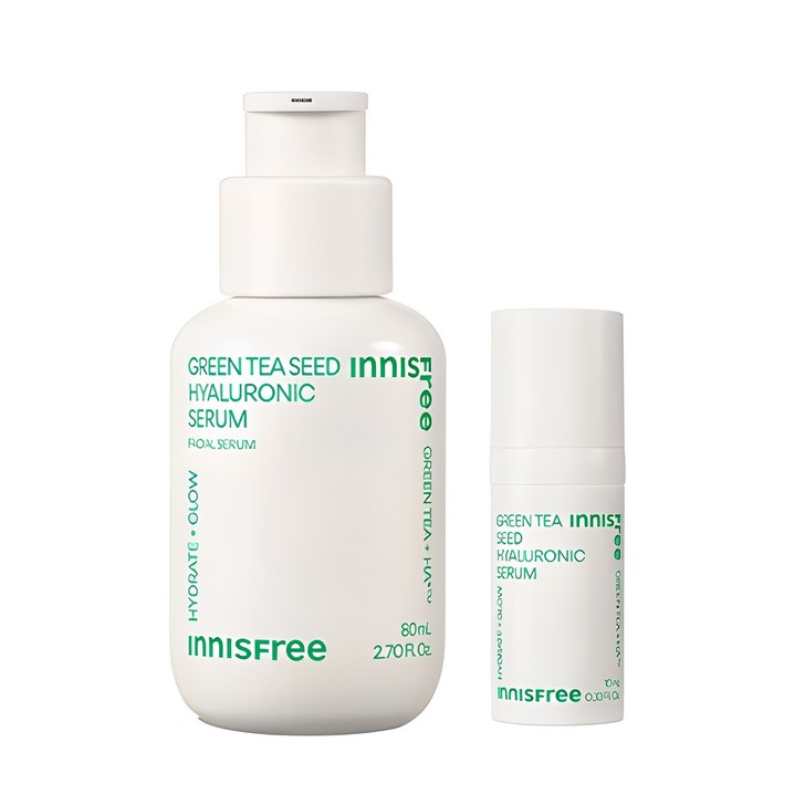 이니스프리 그린티 씨드 히알루론산 세럼 80ml 10ml 세트, 1세트