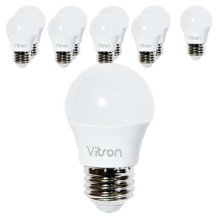 비츠온 LED 인치구 3W E26, 전구색, 10개 비츠온 LED 인치구 3W E26, 전구색, 10개