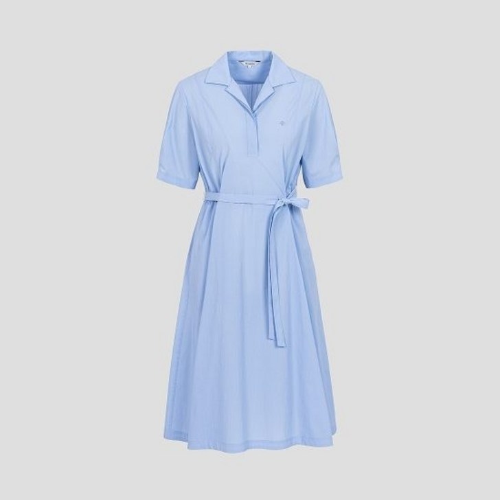 정품 빈폴 레이디스 여름 원피스 나일론 혼방 반소매 데일리룩