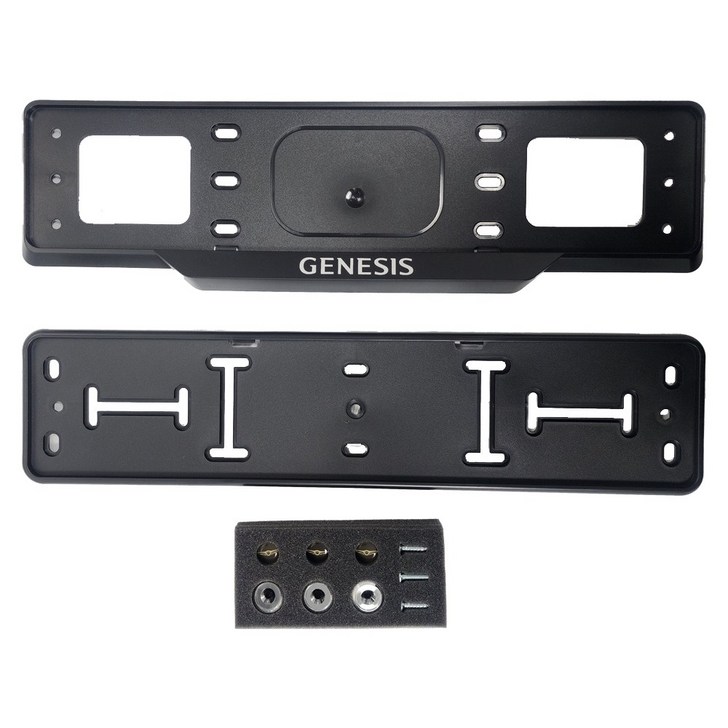 제네시스 라이센스 플레이트 가드  볼트 세트 2P 번호판가드 블랙