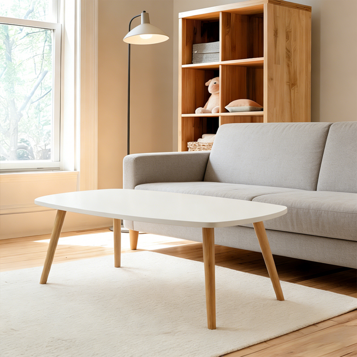 하루꿈 거실 티 테이블 낮은 심풀 경량 보조 식탁 간이 다용도 테이블