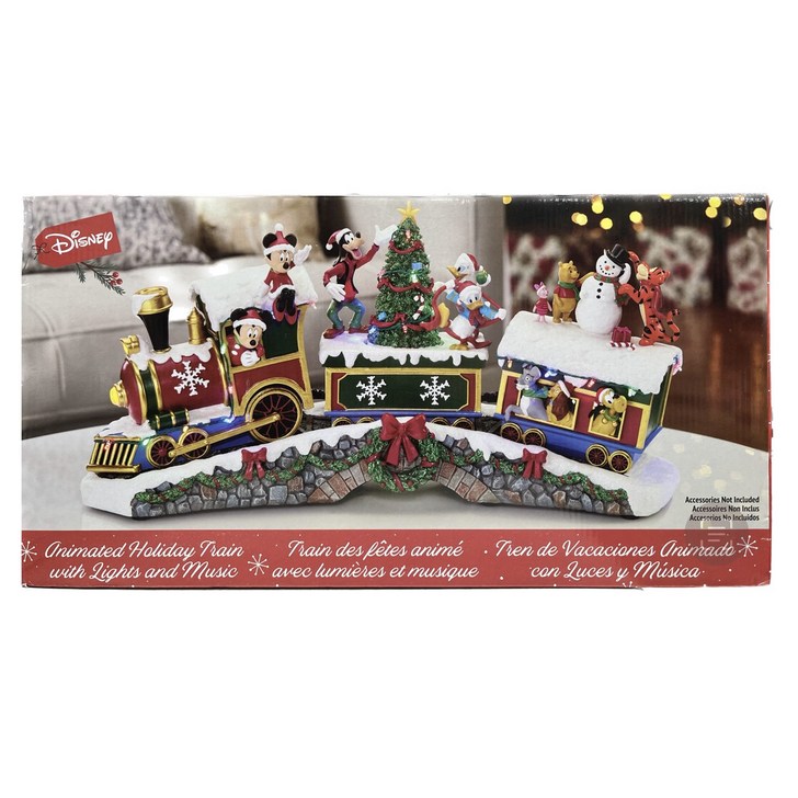코스트코 크리스마스 디즈니 기차 장식 인테리어 조명