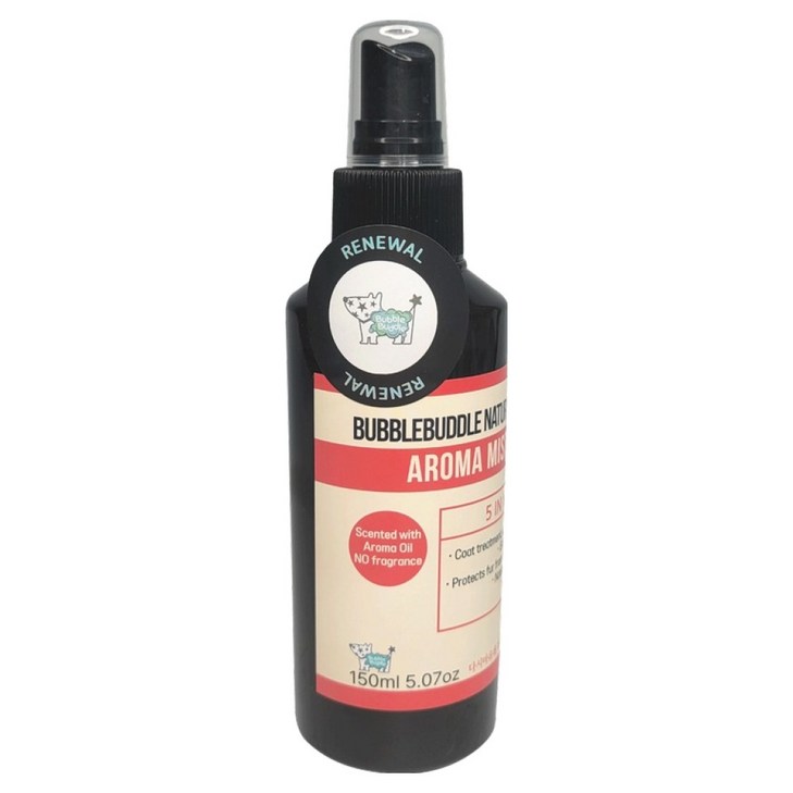 버블부들 강아지 코가 따갑지 않은 향 털엉킴 방지 빗질 보습 아로마 미스트