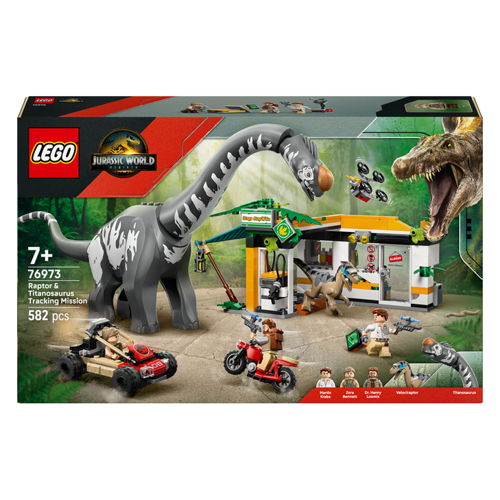 레고 쥬라기월드 76973 랩터와 티타노사우루스 추적 미션