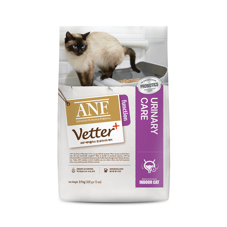 ANF 베터플러스 캣 유리너리 케어 기능성사료, 3.9kg, 1개, 유리너리장건강