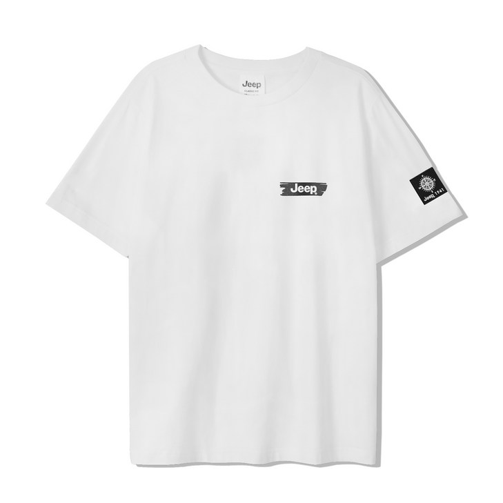 지프 남녀공용 컴패스 와펜 반팔 티셔츠 JO6TSU394