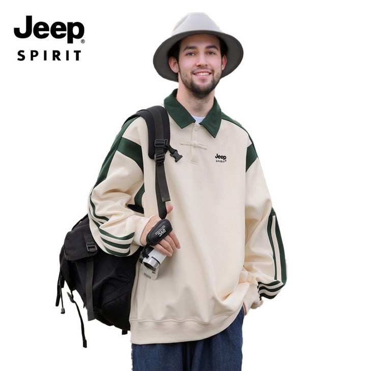 JEEP spirit 지프스피릿 남.여공용 카라니트스웨터긴팔티셔츠 JPDM0678