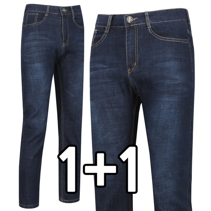 빅히트 11원플러스원 KIA051 남성용 케쥬얼 여름청바지 남자용 사방스판 작업복