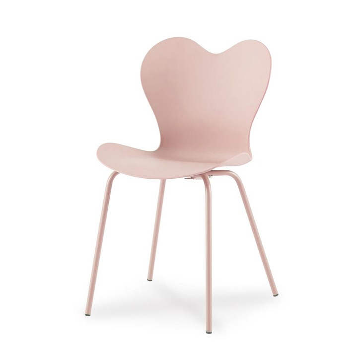 일루일루 스카 하트 체어 5color 카페의자 인테리어의자, 핑크, 1개