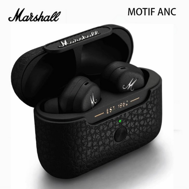 귀걸이형블루투스이어폰 에어팟2세대무선 샥즈골전도이어폰 Marshall-MOTIF ANC True 블루투스 5.2 헤드셋 오리지널 이어폰 액티브 노이즈 캔슬링 방수