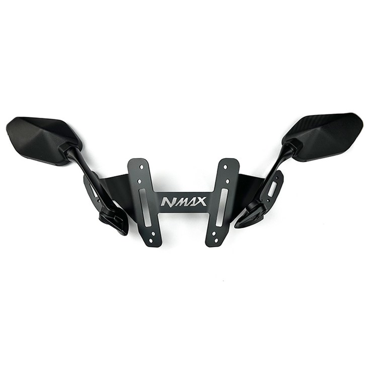 2024 야마하 NMAX 2124 오토바이 카본룩 백미러 브라켓 세트 미러킷 튜닝스크린전용