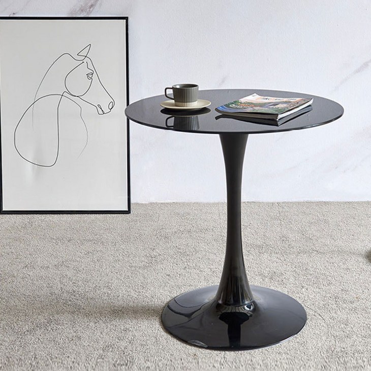 가구느낌 원형 우주 테이블