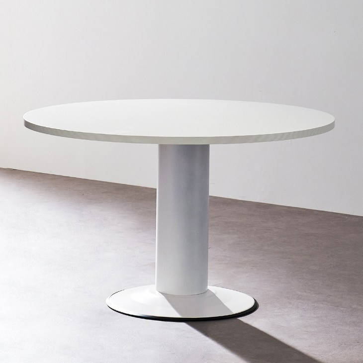 퍼스 원형테이블 1200, 화이트프레임화이트