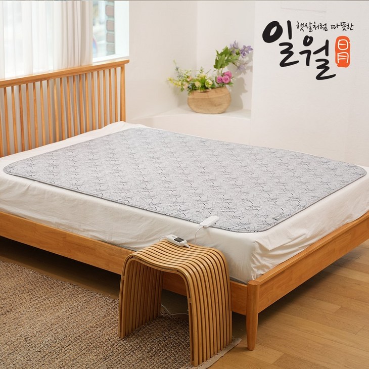 25년형 일월 전기매트 피치터치 전기요 카본 탄소 전기매트 세탁가능 전기장판 더블140X180cm, 단품