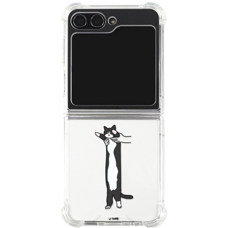 유스픽 에어룸 젤리 휴대폰 케이스 길쭉고양이