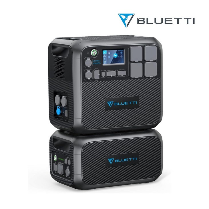BLUETTI 블루에티AC200MAXB230 확장형 파워뱅크세트 4096Wh초대용량 확장형 보조배터리 가정비상용 캠핑차박용 앱제어, AC200MAXB230, 단일색상