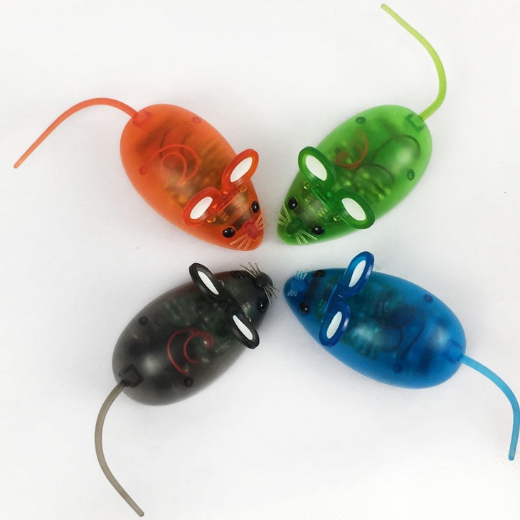 빙글빙글 움직이는 쥐돌이 고양이 자동 장난감, 1개, 그린