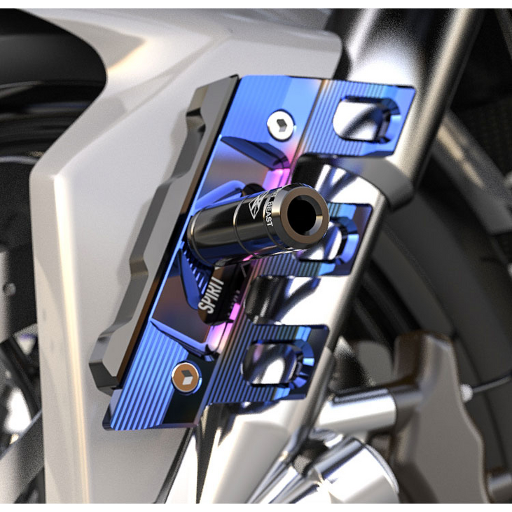 프론트휀다커버 쇼바가드 안개등브라켓 크루심300 CBR125 엑시브250R MSX125, 1개