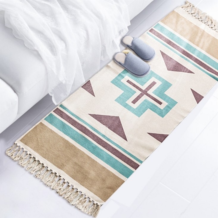 에베로 보헤미안 스타일 침실카펫