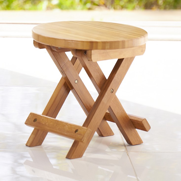 코시나 대나무 접이식 의자 원형, 브라운 - 투데이밈