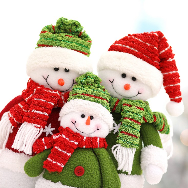 행복한마을 크리스마스 데코소품 눈사람가족