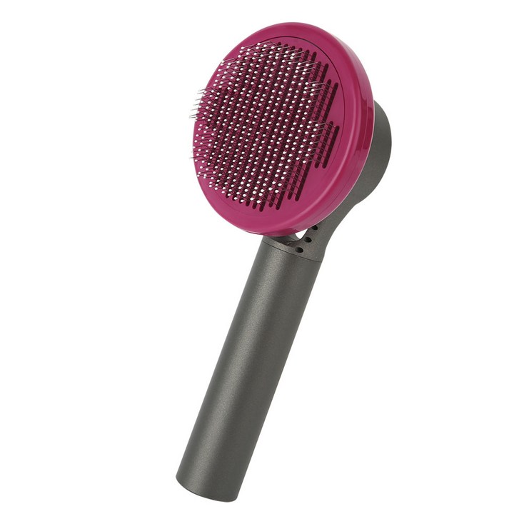 컴썸 반려동물 죽은털 제거 원터치 브러쉬 90 x 215 mm GTD200, 1개, 블랙