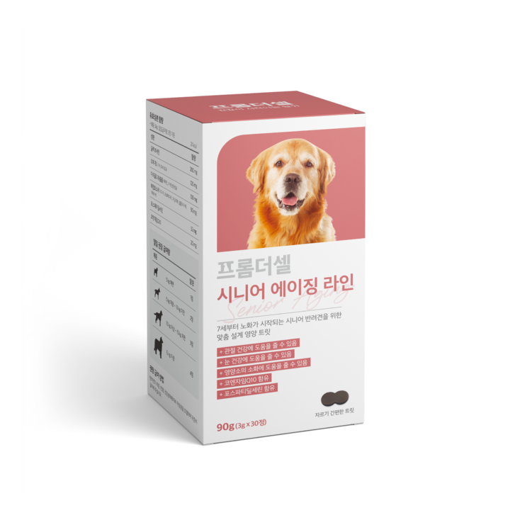 프롬더셀 강아지영양제 관절 피부 백내장 치매 보조제 노견 노령견, 시니어 에이징, 1개, 노령견 영양제