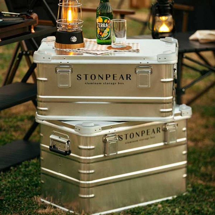 알루미늄 캠핑 박스 수납함 공구함 스토리지 상자 30L, ALX30L, 1개