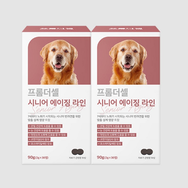 프롬더셀 강아지 노견 영양제 관절 피부 피모 눈건강 백내장 치매 항산화제 30정, 30정, 종합영양제, 2개 프롬더셀 강아지 노견 영양제 관절 피부 피모 눈건강 백내장 치매 항산화제 30정, 30정, 종합영양제, 2개