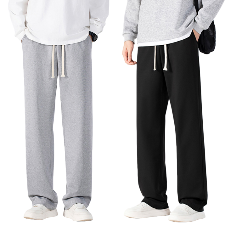 11남성 트레이닝바지 와이드 슬랙스 바지 츄리닝바지 2장세트 Smopig