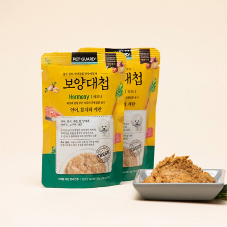 보양대첩 습식 파우치 하모니 연어,참치와계란 80g 강아지 간식 체질별 영양식, 연어 참치와계란 80g 5개 보양대첩 습식 파우치 하모니 연어,참치와계란 80g 강아지 간식 체질별 영양식, 연어 참치와계란 80g 5개