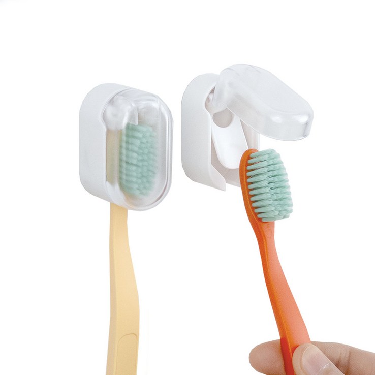 우유닉 칫솔꽂이 걸이 거치대 홀더 커버형, 2개, 단일 색상 우유닉 칫솔꽂이 걸이 거치대 홀더 커버형, 2개, 단일 색상