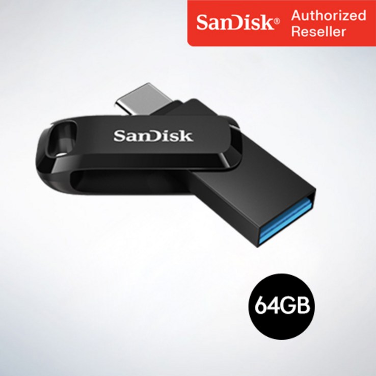 샌디스크usb64 샌디스크 USB 메모리 Ultra Dual Go 울트라 듀얼 고 Type-C OTG USB 3.1 SDDDC3 64GB