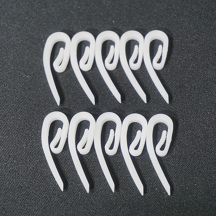 플라스틱 커튼핀 10개 셋트 형상기억커텐 전용 핀 레일 부속 부자재
