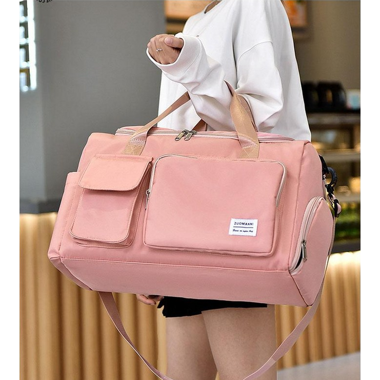 레드썬 골프 여행용 보스턴백 대용량 가방, 핑크