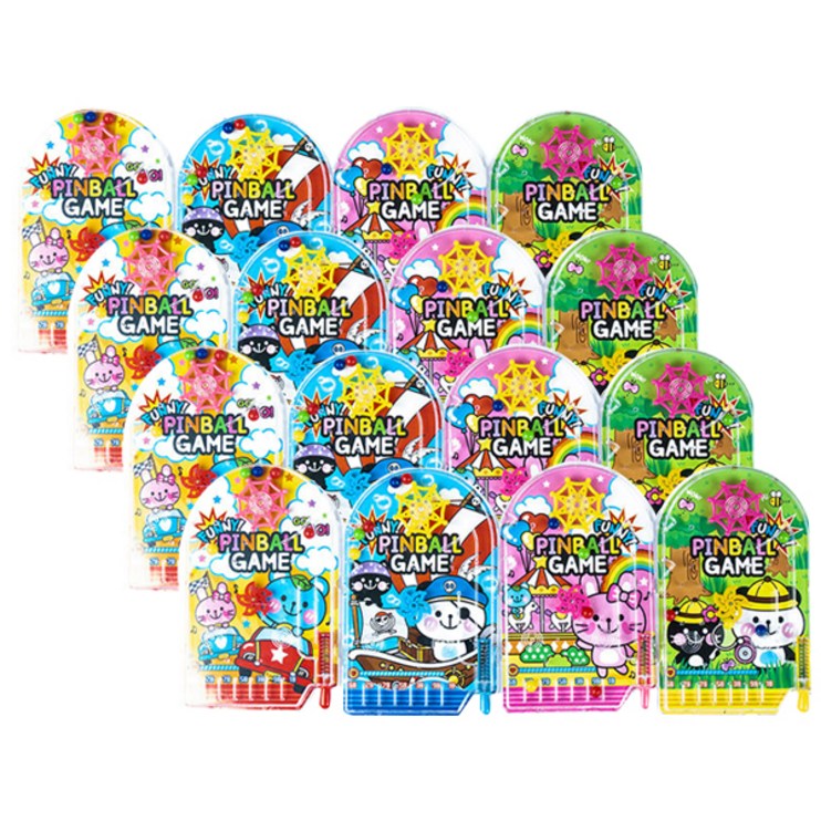 쥬크박스 퍼니 핀볼게임 파랑 4p  초록 4p  분홍 4p  노랑 4p