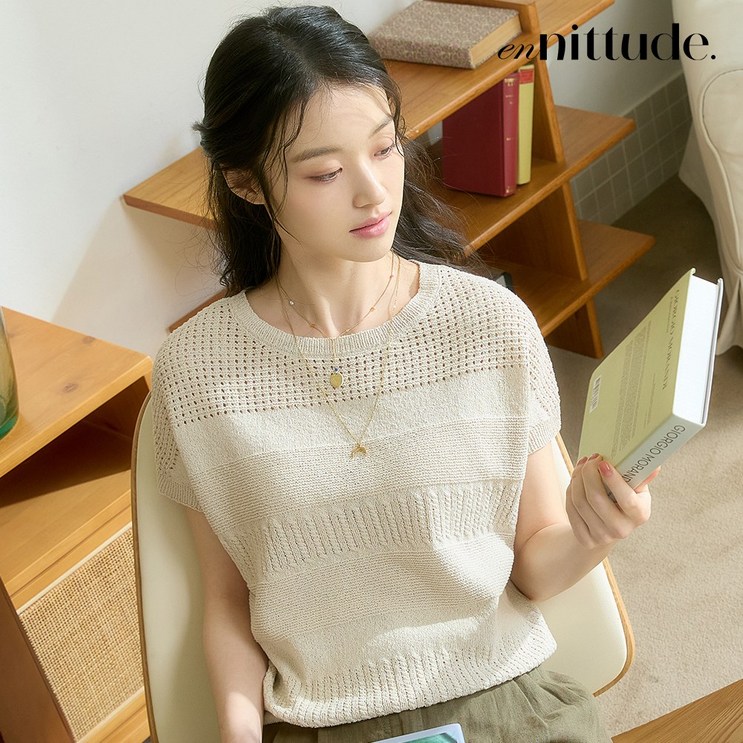 엔니튜드 크로셰 돌먼 슬리브 니트 3종 택1 엔니튜드 크로셰 돌먼 슬리브 니트 3종 택1
