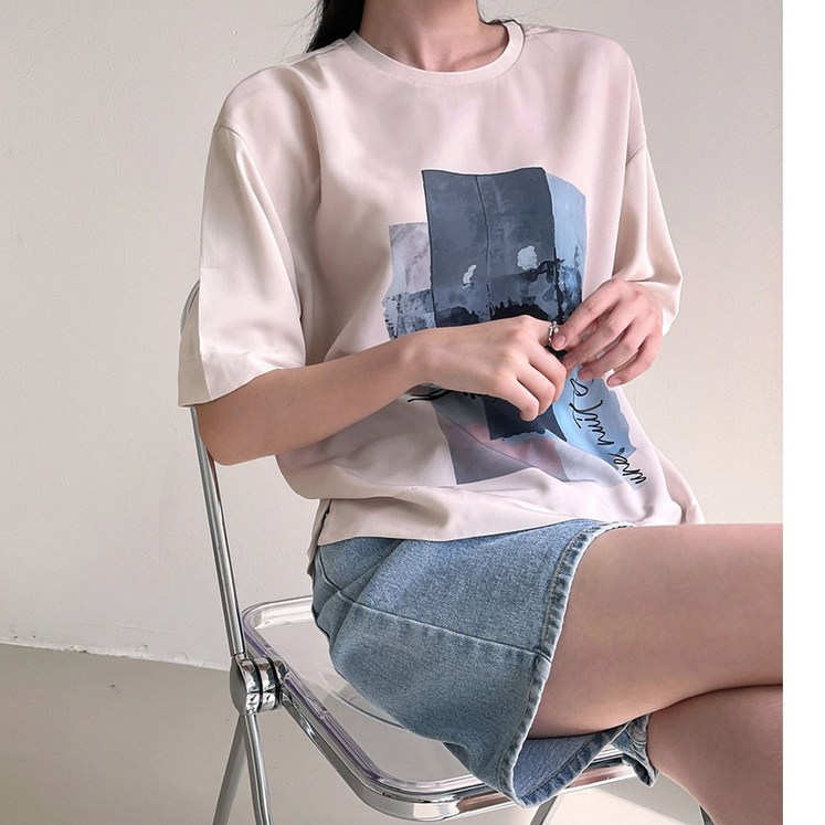 앤유 블라우스 티셔츠 3color 아이스 쿨 여름 55 66 77size 반팔티 루즈핏 여성 빅사이즈 고퀄리티프리미엄 앤유 블라우스 티셔츠 3color 아이스 쿨 여름 55 66 77size 반팔티 루즈핏 여성 빅사이즈 고퀄리티프리미엄