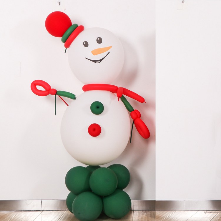크리스마스 꾸미기 데코 DIY 겨울 풍선 산타 루돌프 트리 눈사람 만들기