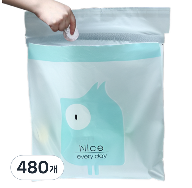 홈앤코 차량용 부착형 쓰레기봉투 블루, 10L, 480개 홈앤코 차량용 부착형 쓰레기봉투 블루, 10L, 480개