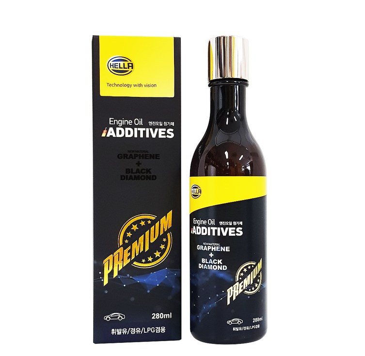 헬라 전문가용 그래핀 블랙다이아몬드 코팅용 엔진오일 첨가제 280ml, 1개, 공용