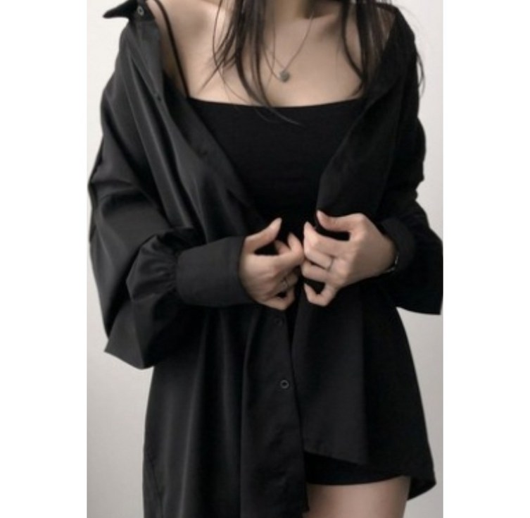 남친셔츠 링클프리 오버핏 셔츠 블라우스 남방