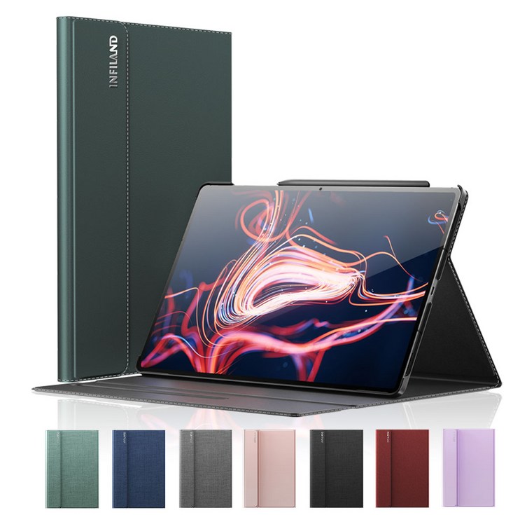 VISBYH 비스비 갤럭시탭 S10플러스 북커버 케이스 10단 각도조절 S펜수납 충전을 동시에