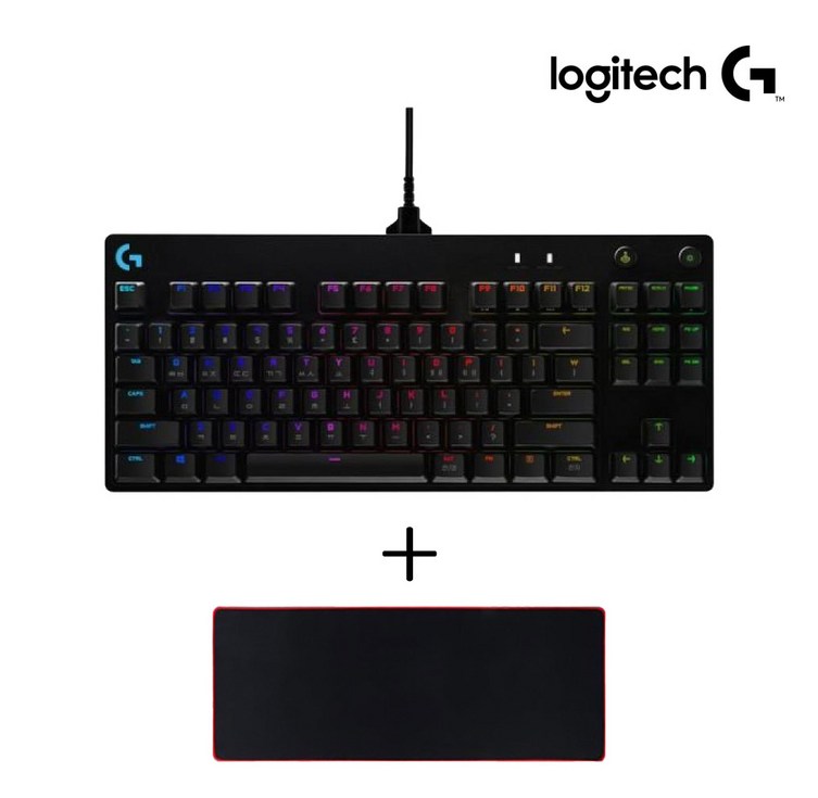로지텍코리아 로지텍G PRO TKL GX BLUE 기계식 게이밍 키보드  장패드, GX BLUE  장패드, 텐키리스