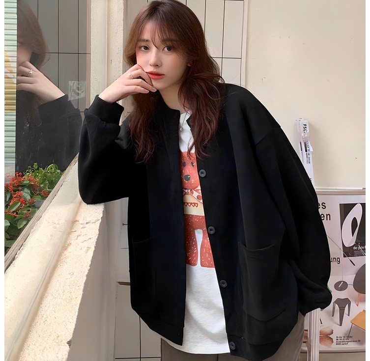 소비르 루즈핏 무지 가디건 소비르 루즈핏 무지 가디건