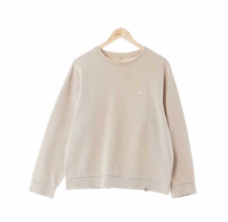 폴햄 9125 베이지쉬그레이 면혼방 라운드맨투맨티 90 수지네 구제