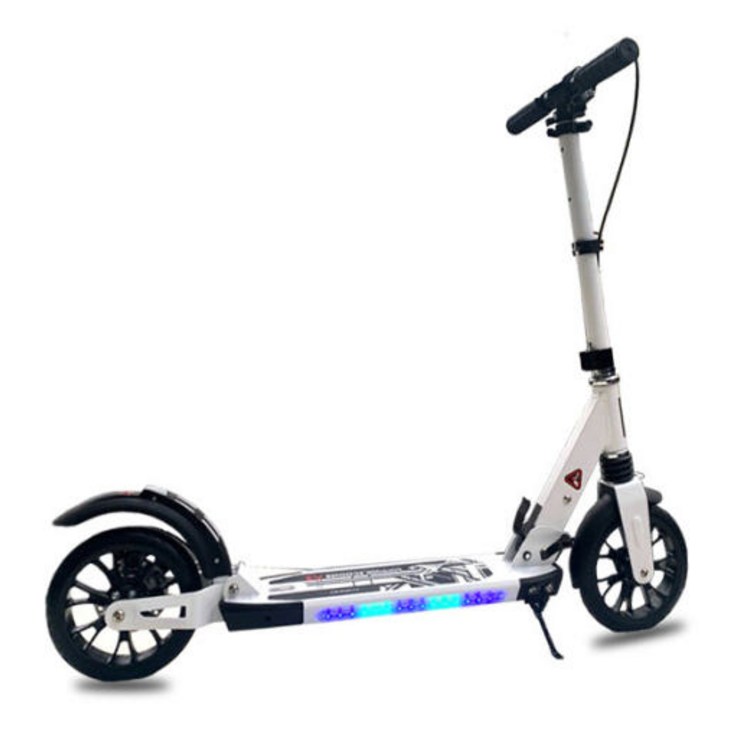 킥보드 접이식 성인 초등학생 수동 두발킥보드 V2 LED PLUS, 1개