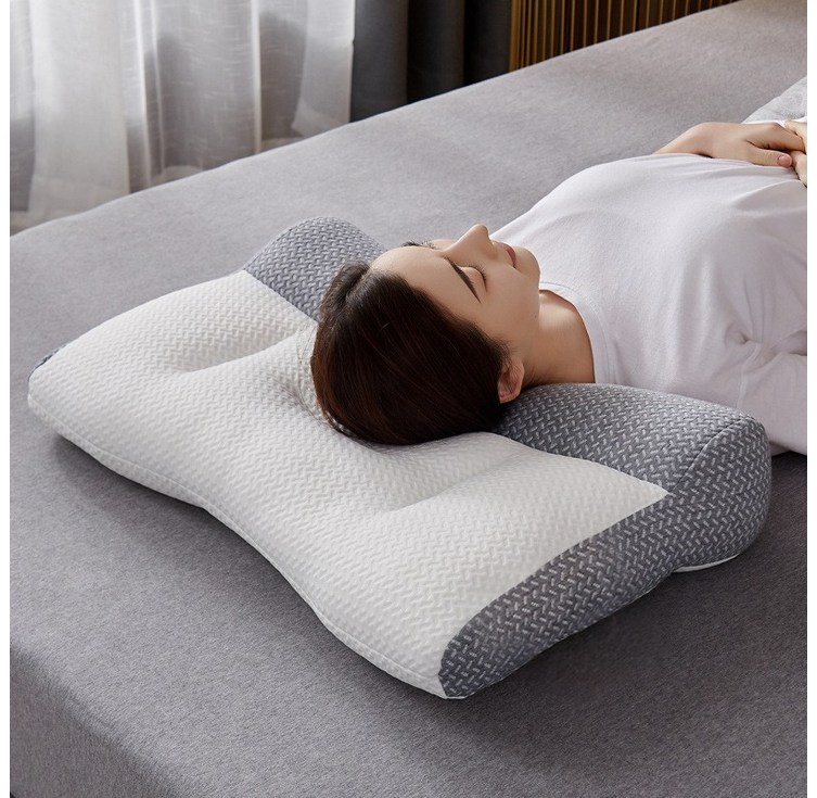 큰귀멍멍 폭신한 경추 베게, 2개, 그레이