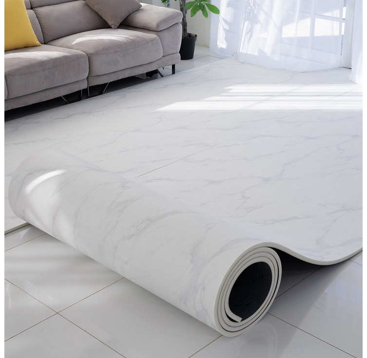 휴팡 디럭스 두께 21mm 고탄성 층간소음 방지 PVC 롤매트 유아 어린이 놀이방매트, 퓨어 마블